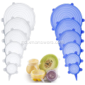 Lidsichean Stretch Silicone Custom FoodGrade airson Cupan Bobhla